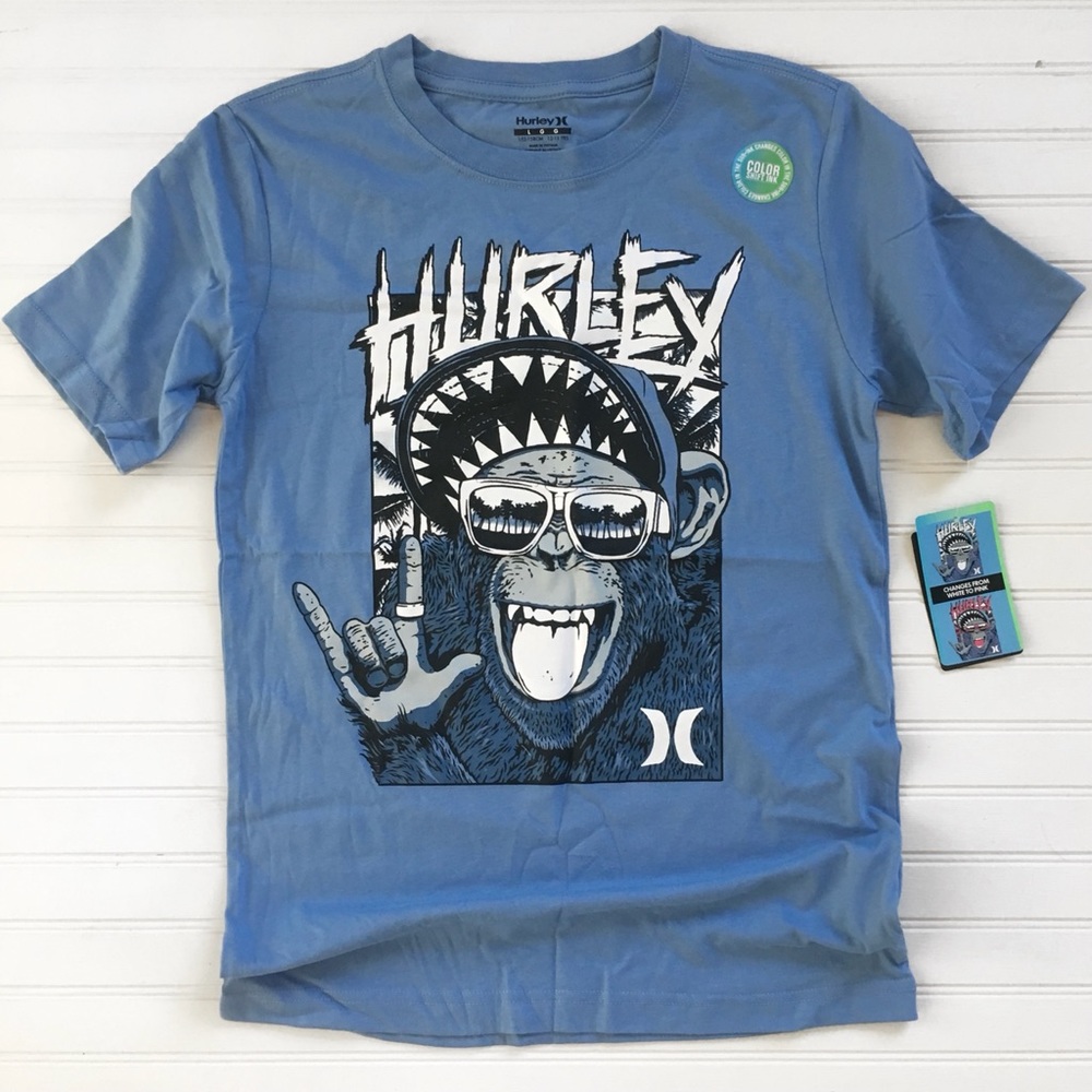 Hurley color changing t shirt youth large
